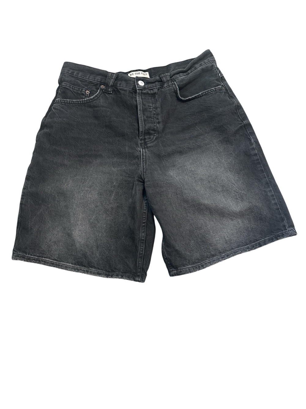 Free People We The Free Montana Undone Hem Short Black Lights Out - Picture 4 of 9